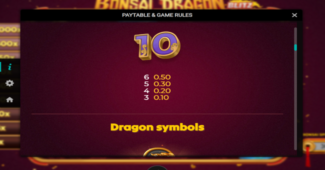 bonsai dragon blitz dream drop paytable 4 paytable