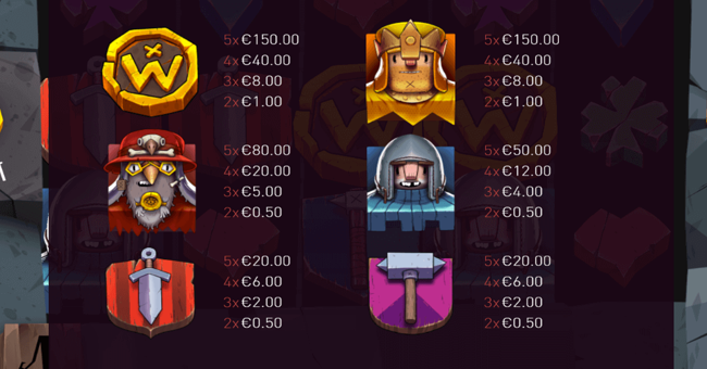 book of books paytable 1 paytable