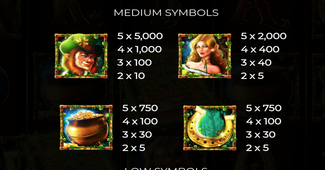 book of clovers extreme paytable 1 paytable