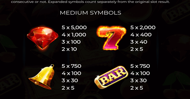 book of diamonds paytable 1 paytable