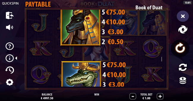 book of duat paytable 3 paytable