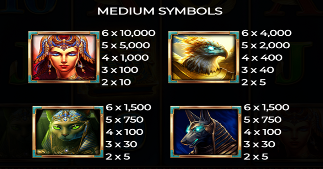 book of egyptian marvel paytable 1 paytable