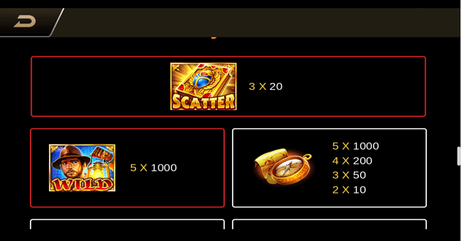 book of gold paytable 1 paytable