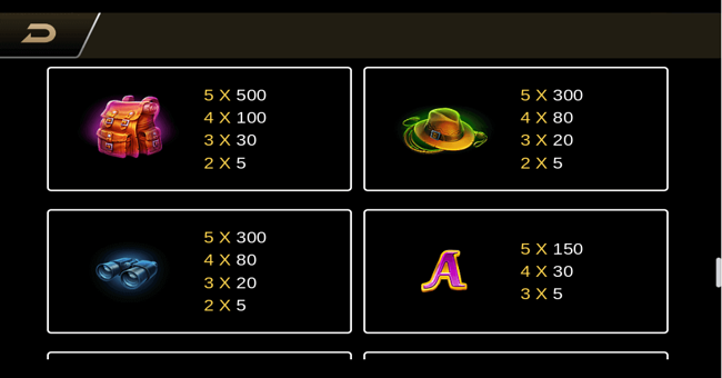 book of gold paytable 2 paytable