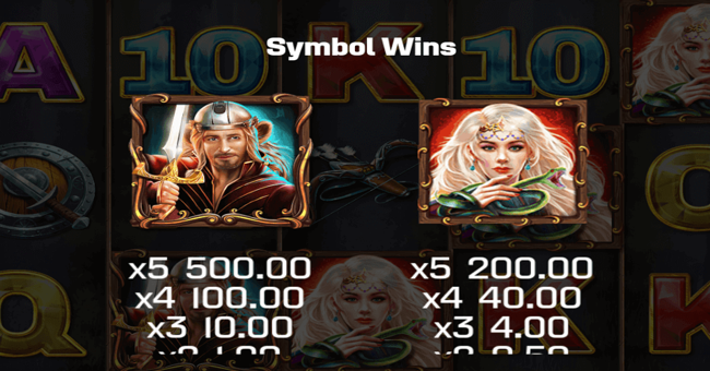 book of heroes paytable paytable