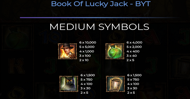 book of lucky jack baba yagas tales paytable 1 paytable