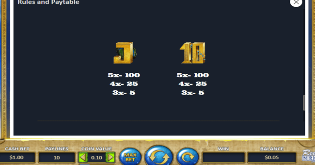 book of nefertiti paytable 3 paytable