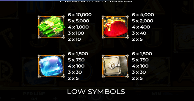 book of piggy bank paytable 1 paytable