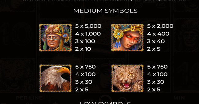 book of tribes paytable 1 paytable