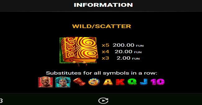 book of waka waka paytable 1 paytable