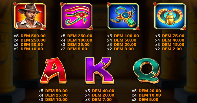 book of wealth 3 paytable 1 paytable