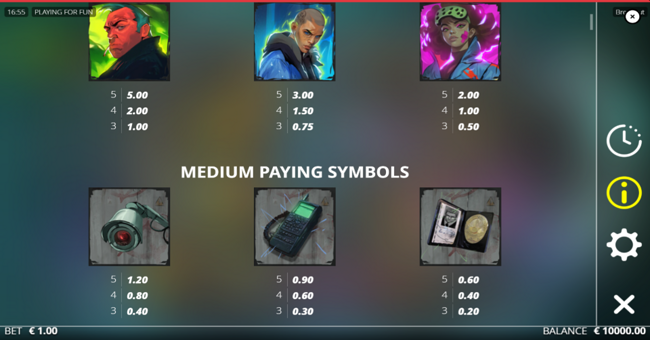 breakout paytable 1 paytable