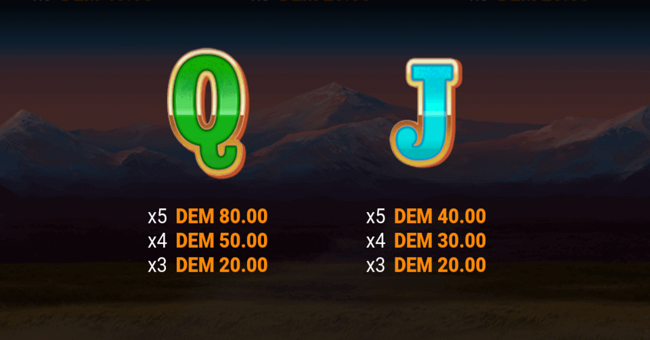 buffalo goes wild paytable3 paytable