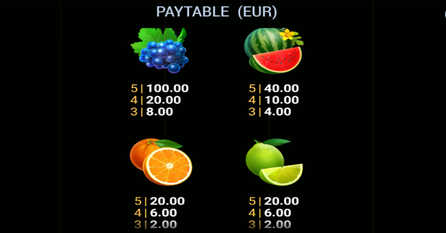 burning slots cash mesh link paytable 4 paytable