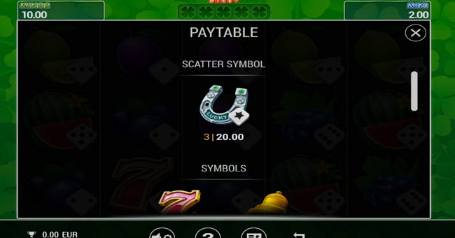 burning slots cash mesh ultra dice paytable 2 paytable