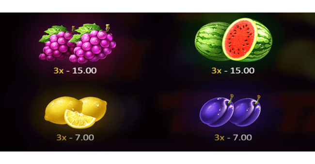 burning wins classic 5 lines paytable 2 paytable