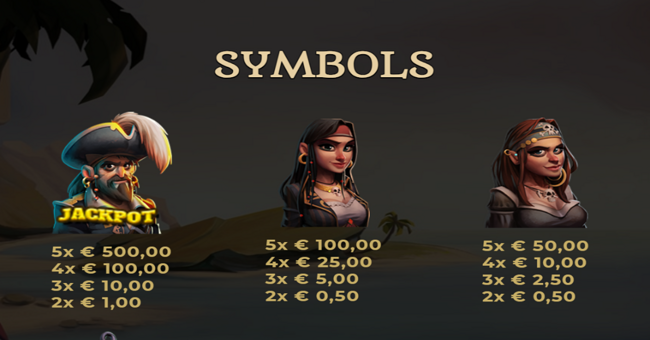 calico jack jackpot paytable 1 paytable