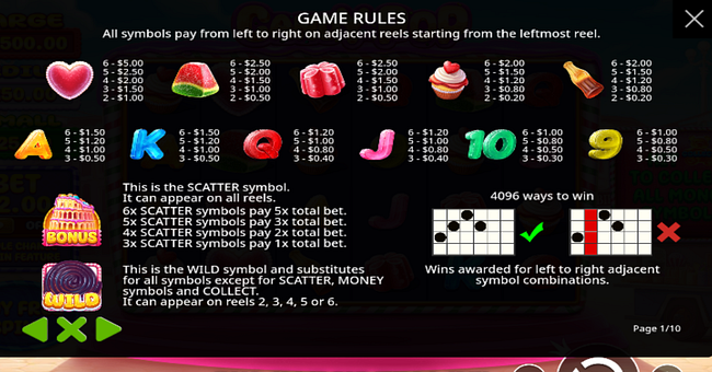 candy pop brasil jackpot paytable paytable