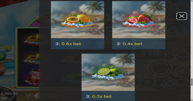 carioca vibes paytable 3 paytable