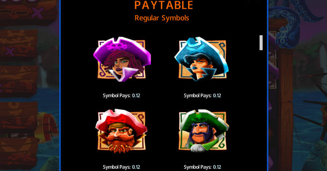 cascade cove paytable 1 paytable