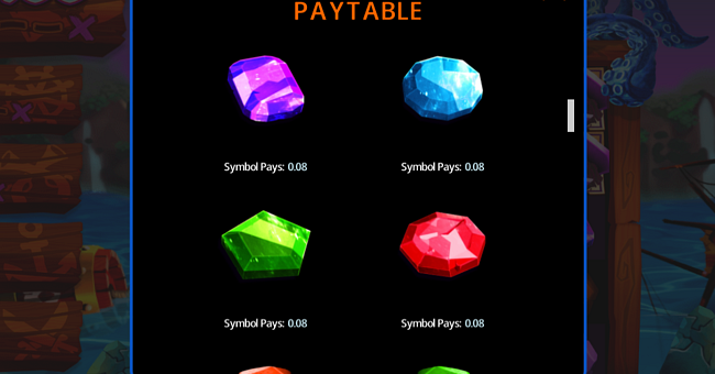 cascade cove paytable 2 paytable