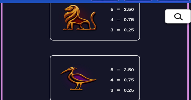 cash eruption megajackpots amulets of osiris paytable 4 paytable