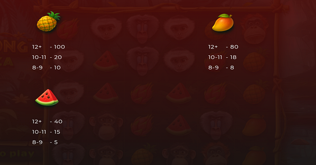 cash kong bonanza paytable 3 paytable