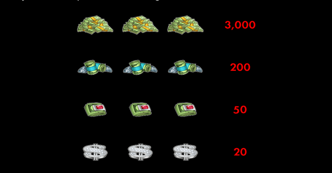 cash money paytable 3 paytable
