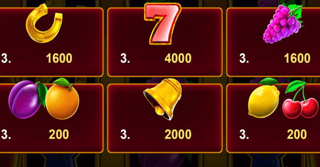 cash n fruits 27 hold and win paytable paytable