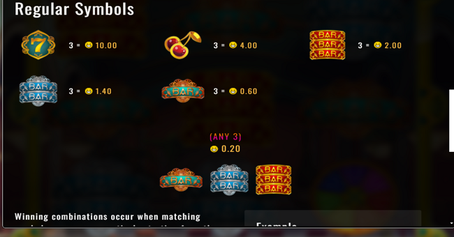 cashablanca paytable paytable