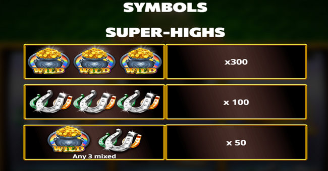 celtic coins cashways paytable 1 paytable