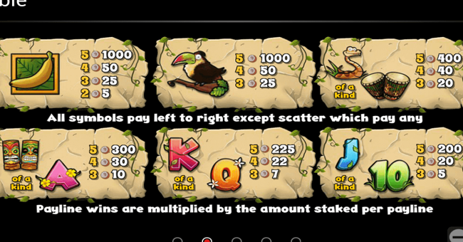 cheeky charlie paytable 2 paytable