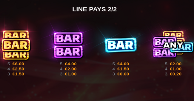 chili flame 7s hold and win paytable 2 paytable