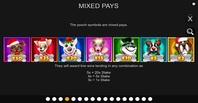 christmas prize pooch paytable 2 paytable
