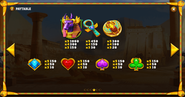 cleopatras fortune paytable paytable