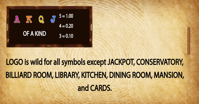 cluedo spinning detectives paytable 2 paytable