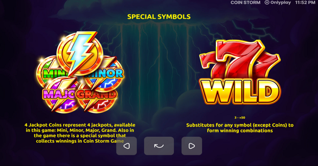 coin storm paytable 2 paytable