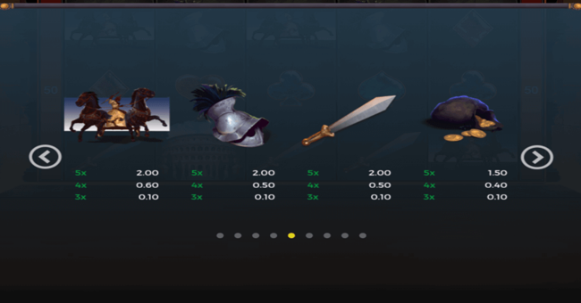 colloseum paytable2 paytable