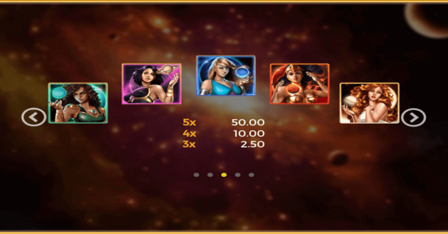 cosmic queens paytable paytable