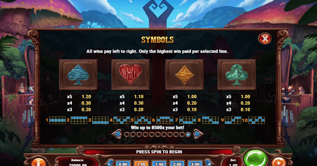 court of hearts 2 paytable