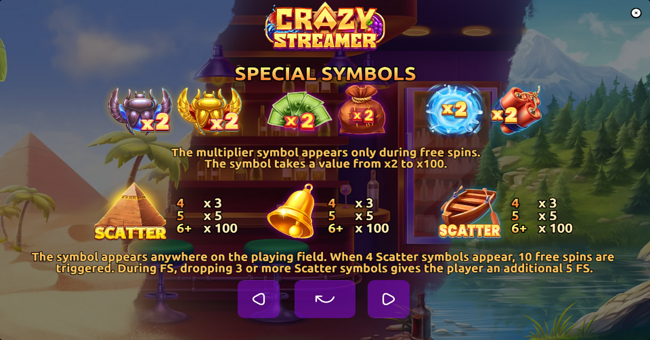 crazy streamer paytable 2 paytable