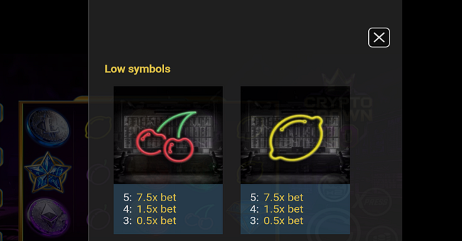 crypto crown 20 paytable 5 paytable