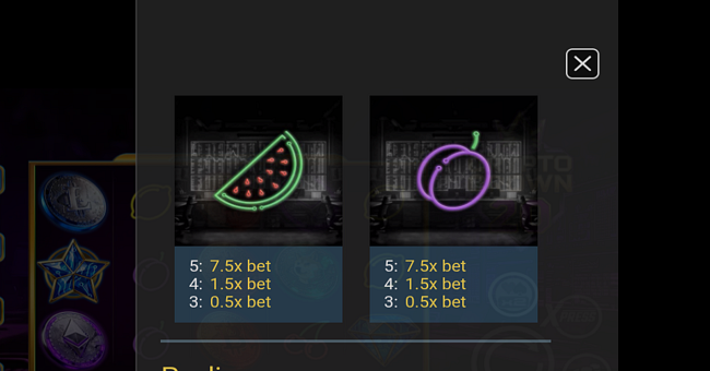 crypto crown 20 paytable 6 paytable