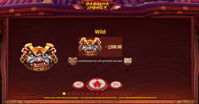 daruma impact paytable 1 paytable