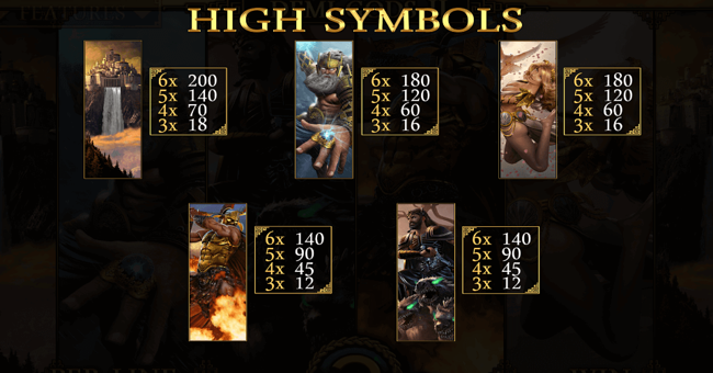 demi gods 2 expanded edition paytable 1 paytable