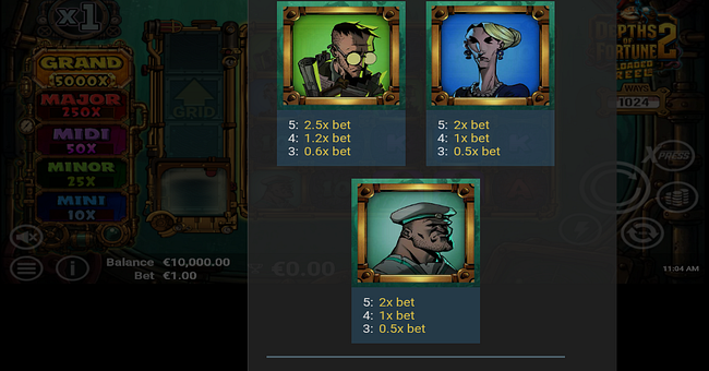 depths of fortune 2 paytable 2 paytable