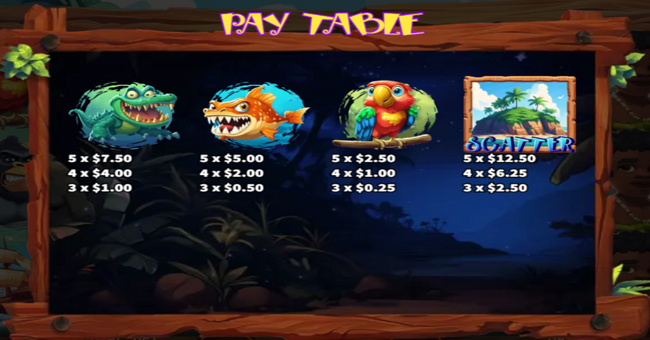 desert island adventure lock 2 spin paytable 2 paytable