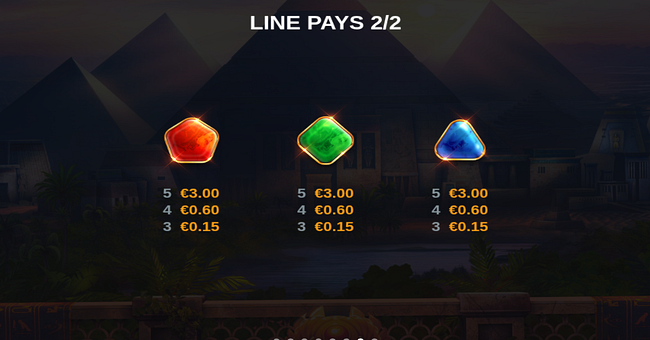 desert scarabs prizetower payatble 2 paytable