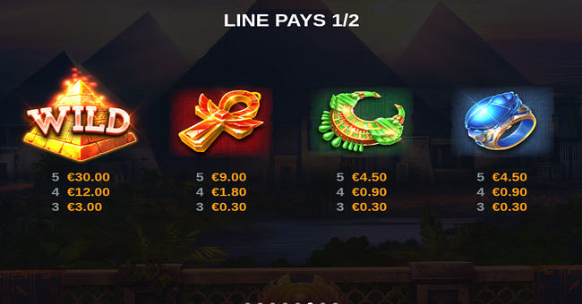 desert scarabs prizetower paytable 1 paytable
