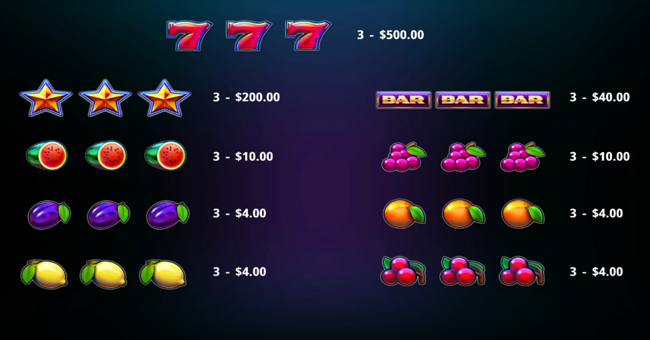 diamond diamond diamond paytable 1 paytable